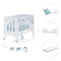 Babybett-Schreibtisch 60x120 cm (2in1) weiß · Omni C181-M7700