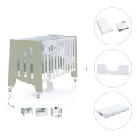 Co-sleeping cot 60x120 cm (5in1) green-olive · Omni C181-M7756