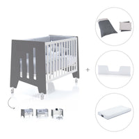 Co-sleeping cot 60x120 cm (5in1) charcoal · Omni C181-M7769