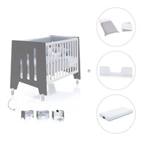 Co-sleeping cot 60x120 cm (5in1) charcoal · Omni C181-M7769