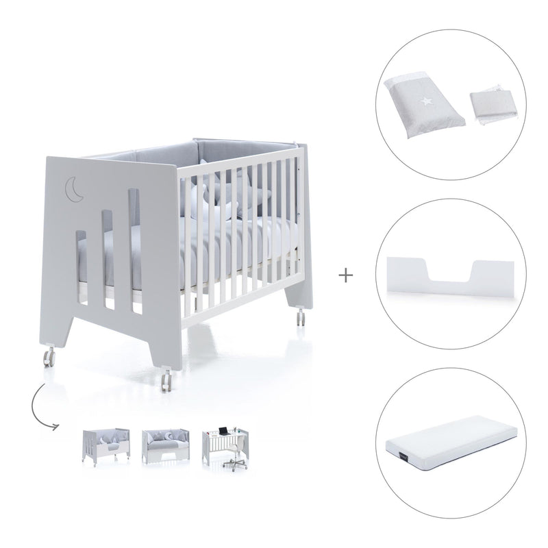 Cot and desk 60x120cm 5 stages Omni Grey · C181-M7778