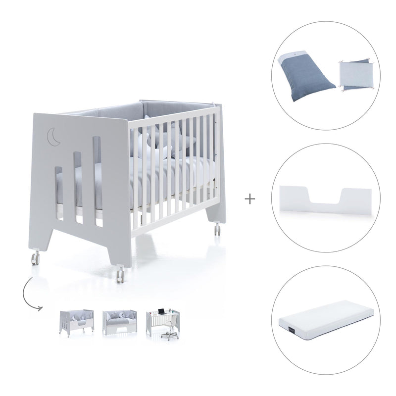 Berço co-sleeping 60x120 cm (5in1) cinzento · Omni C181-M7778