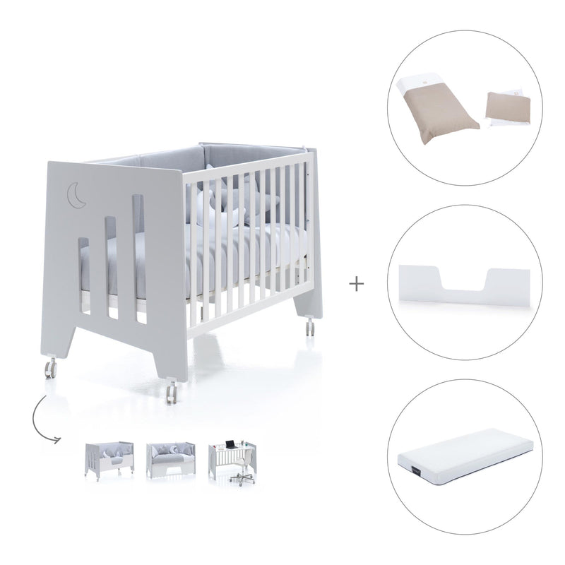 Co-sleeping cot 60x120 cm (5in1) grey · Omni C181-M7778