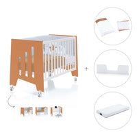 Co-sleeping cot 60x120 cm (5in1) terracotta · Omni C181-M7783