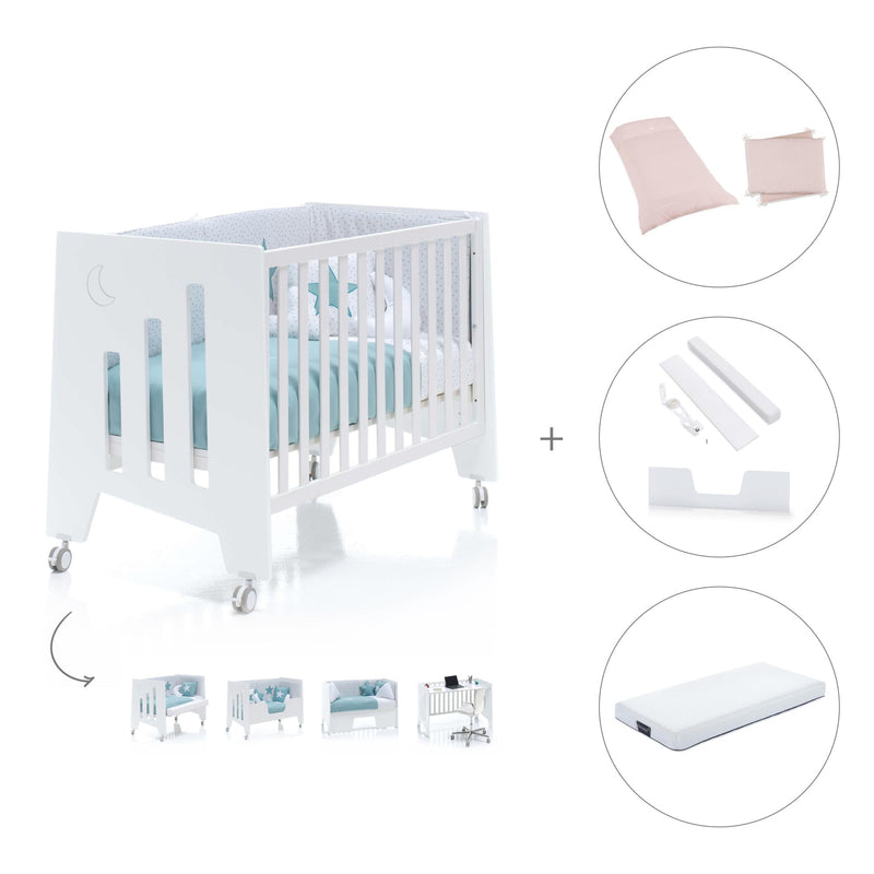 Berço co-sleeping 60x120 cm (2in1) branco · Omni C181-M7700