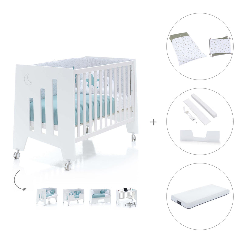 Berço co-sleeping 60x120 cm (2in1) branco · Omni C181-M7700