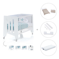 Cot and desk 60x120cm 5 stages Omni White · C181-M7700