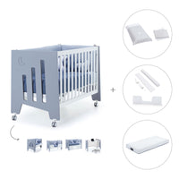 Babybett-Schreibtisch 60x120 cm (2in1) blau · Omni C181-M7741