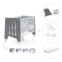 Co-sleeping cot 60x120 cm (5in1) charcoal · Omni C181-M7769