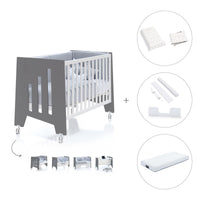 Co-sleeping cot 60x120 cm (5in1) charcoal · Omni C181-M7769