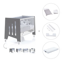 Co-sleeping cot 60x120 cm (5in1) charcoal · Omni C181-M7769