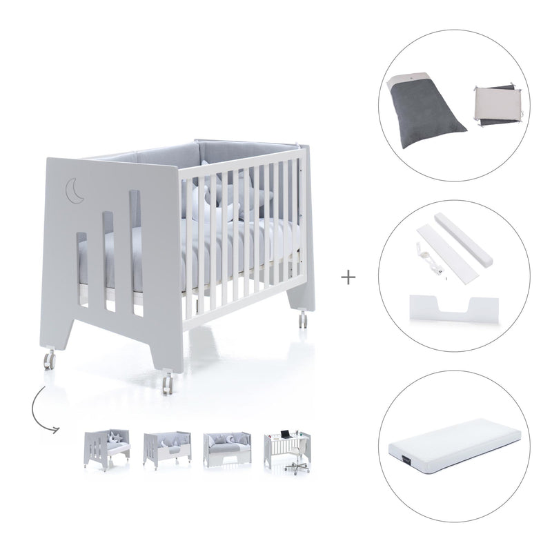 Co-sleeping cot 60x120 cm (5in1) grey · Omni C181-M7778