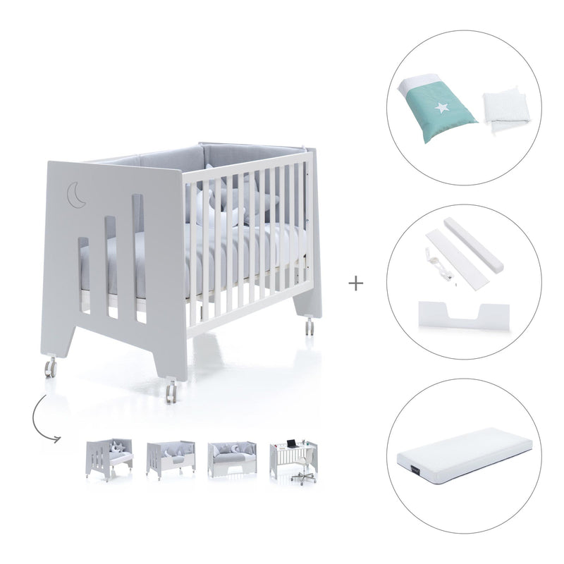 Berço co-sleeping 60x120 cm (5in1) cinzento · Omni C181-M7778