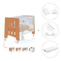 Co-sleeping cot 60x120 cm (5in1) terracotta · Omni C181-M7783