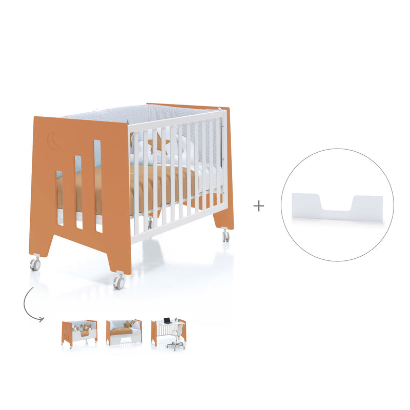 Co-sleeping cot 60x120 cm (5in1) terracotta · Omni C181-M7783