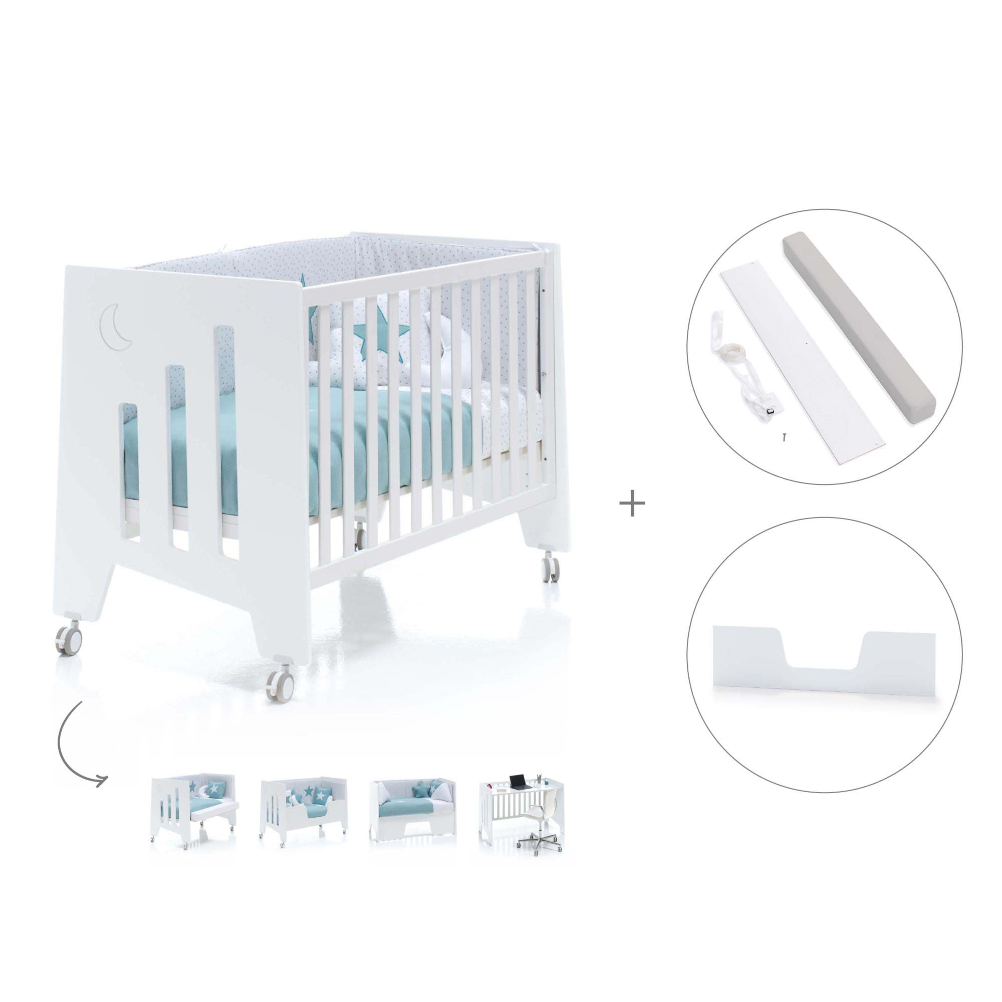 nº 1 in bestselling co-sleeping cot OMNI white 60x120