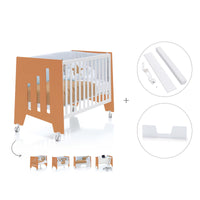 Co-sleeping cot 60x120 cm (5in1) terracotta · Omni C181-M7783