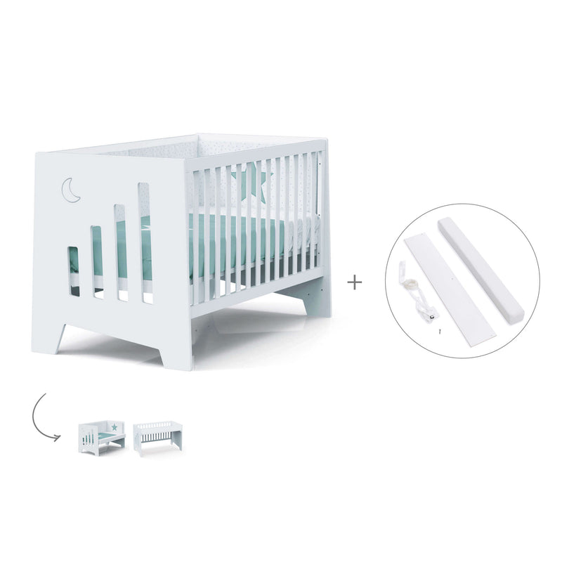 Co-sleeping cot 70x140 cm (6in1) white · Omni XL C191-M7700