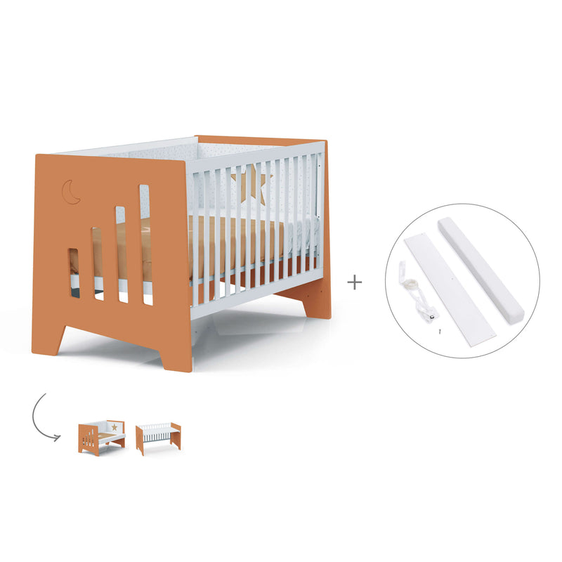 Berço co-sleeping 70x140 cm (6in1) terracotta · Omni XL C191-M7783