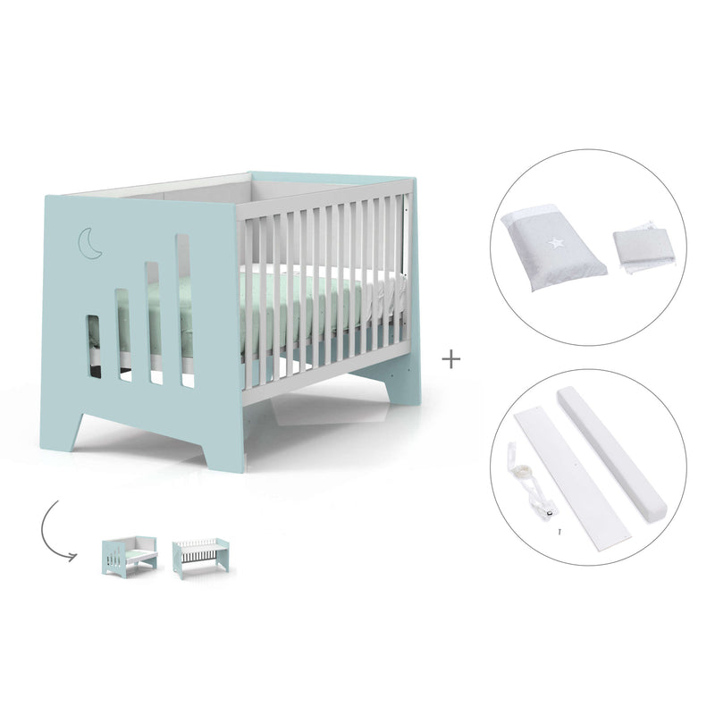 Co-sleeping cot 70x140 cm (6in1) mint · Omni XL C191-M7755