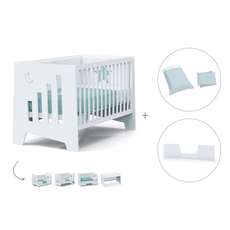 Co-sleeping cot 70x140 cm (6in1) white · Omni XL C191-M7700