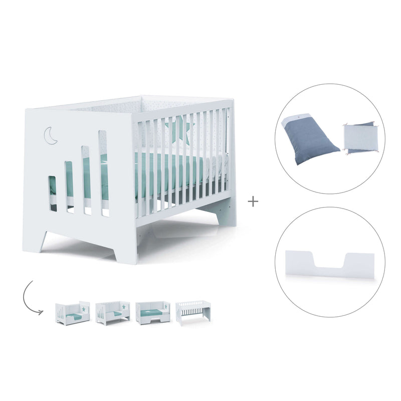 Co-sleeping cot 70x140 cm (6in1) white · Omni XL C191-M7700