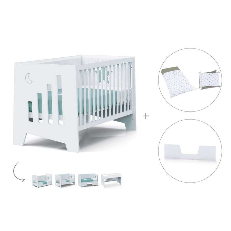 Co-sleeping cot 70x140 cm (6in1) white · Omni XL C191-M7700