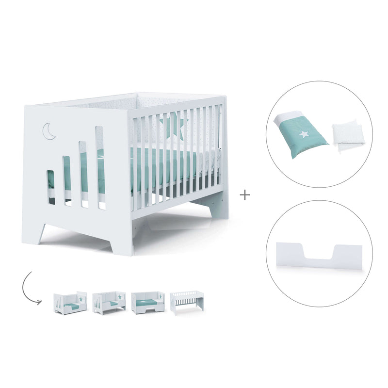 Co-sleeping cot 70x140 cm (6in1) white · Omni XL C191-M7700