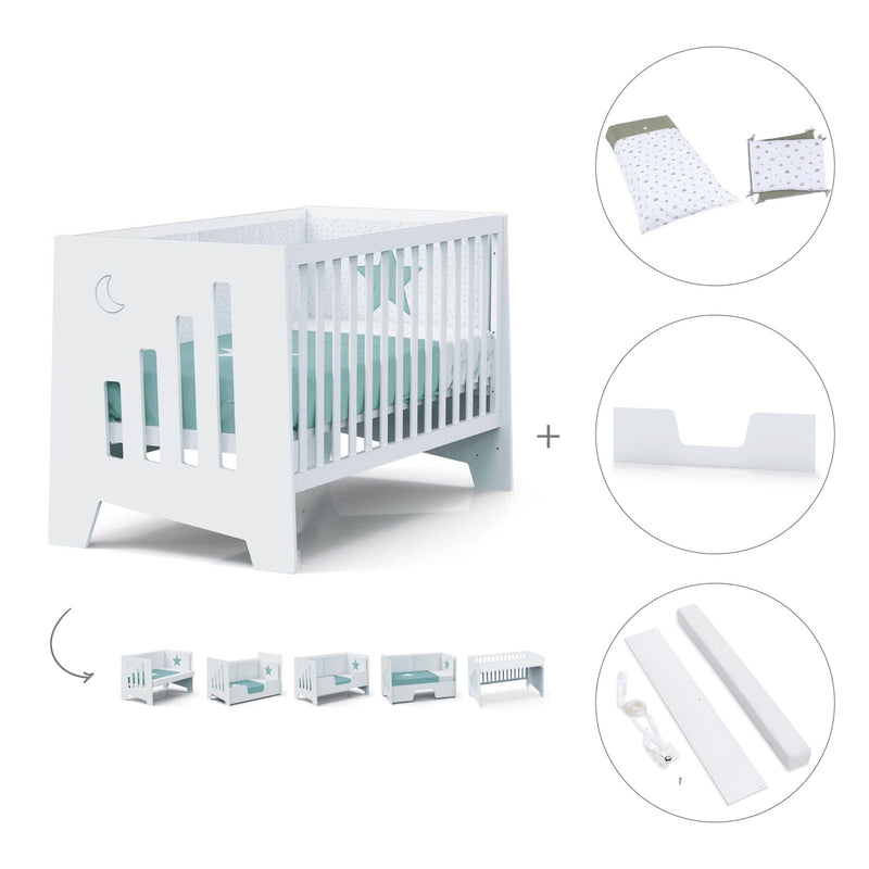 Berço co-sleeping 70x140 cm (6in1) branco · Omni XL C191-M7700