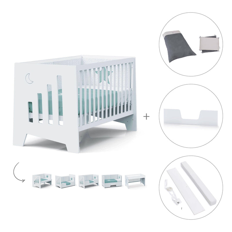 Co-sleeping cot 70x140 cm (6in1) white · Omni XL C191-M7700