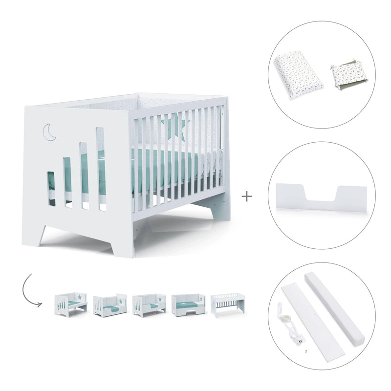 Berço co-sleeping 70x140 cm (6in1) branco · Omni XL C191-M7700