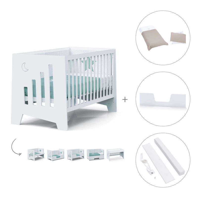 Berço co-sleeping 70x140 cm (6in1) branco · Omni XL C191-M7700