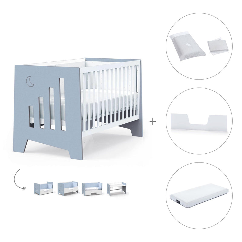 Co-sleeping cot 70x140 cm (6in1) blue · Omni XL C191-M7741