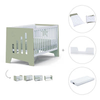 Co-sleeping cot 70x140 cm (6in1) green-olive · Omni XL C191-M7756