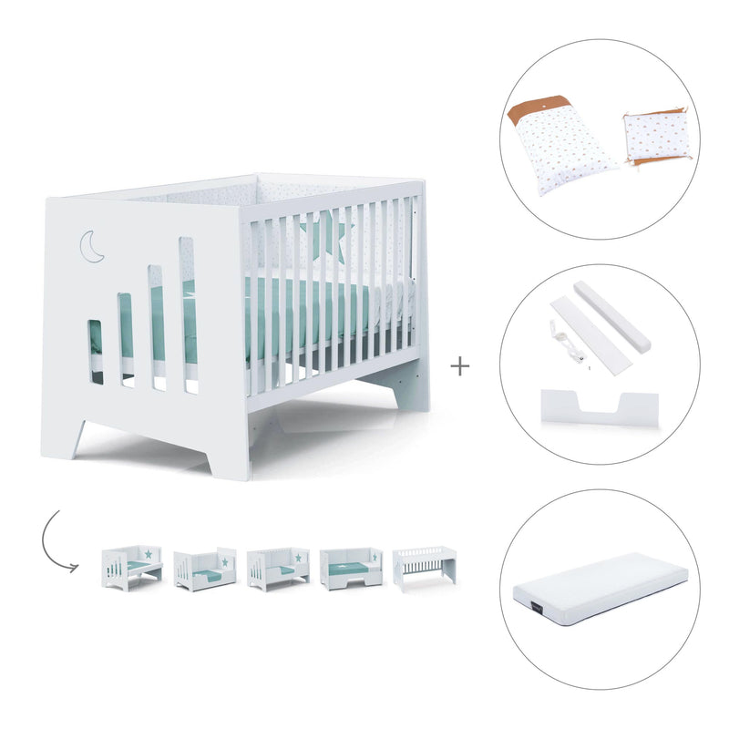 Co-sleeping cot 70x140 cm (6in1) white · Omni XL C191-M7700