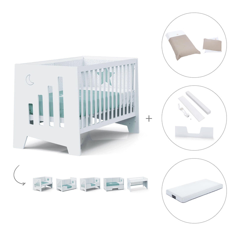 Co-sleeping cot 70x140 cm (6in1) white · Omni XL C191-M7700