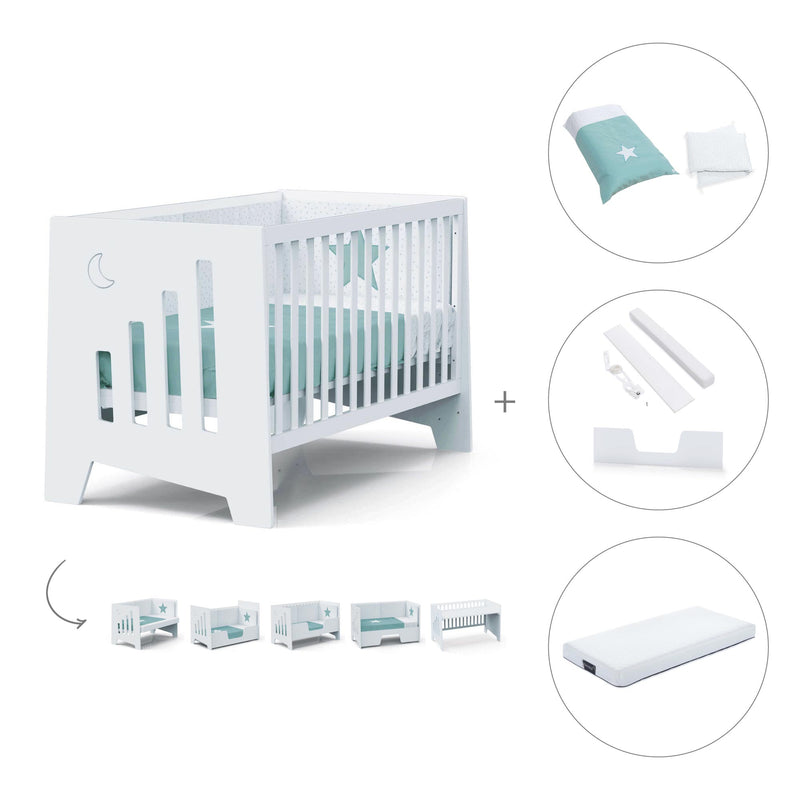 Co-sleeping cot 70x140 cm (6in1) white · Omni XL C191-M7700