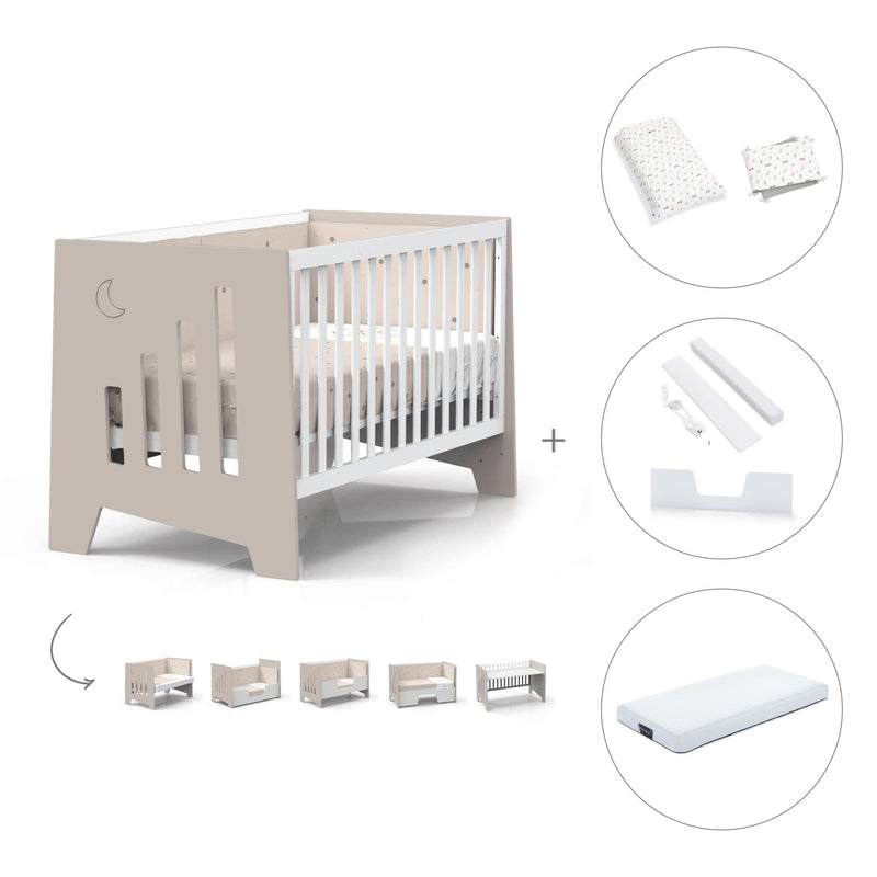 Berço co-sleeping 70x140 cm (6in1) beige · Omni XL C191-M7753