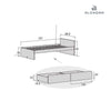 Junior bed 90x200 with drawers or trundle · Kubo QC551