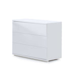 REFURBISHED - Children's side table with 3 drawers glossy white · QM405-2300E