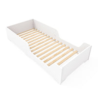 Lit bas Montessori pour enfants de 90x200 cm en blanc · Ilmoon QN200