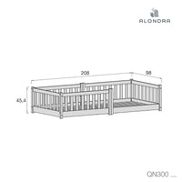 Lit Montessori junior 90x200 cm · Tukki QN300