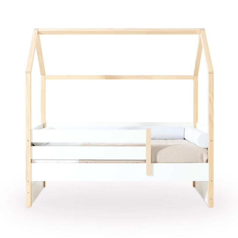 Montessori Hausbett 70x140 cm Holz/weiss · Sogni NB1400