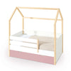 Cama-casinha Montessori 70x140 cm madeira/branco · Sogni NB1400