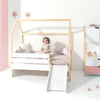 cama montessori con forma de casita