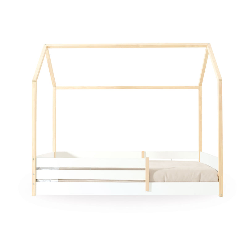 Cama-casita Montessori 90x200 cm madera/blanco · Sogni XL NB2000