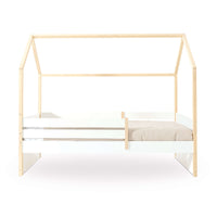 Lit-cabane Montessori 90x200 cm en bois/blanc · Sogni XL NB2000