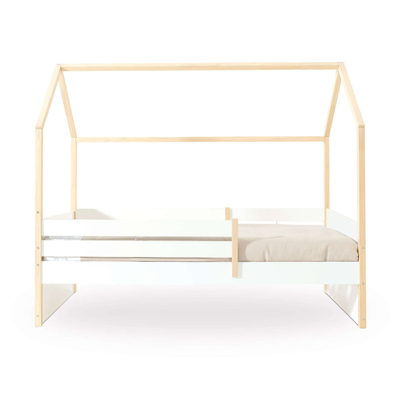 Lit-cabane Montessori 90x200 cm en bois/blanc · Sogni XL NB2000