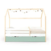 Lit-cabane Montessori 90x200 cm en bois/blanc · Sogni XL NB2000