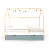 Montesori bed-house 90x200 cm wood/white · Sogni XL NB2000